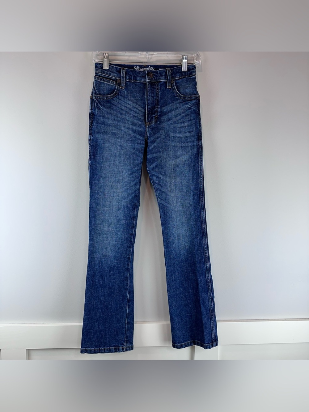 Wrangler Retro Boy’s Slim Boot Casual Preppy Cowboy Jeans Size 14 Slim